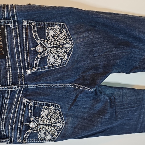 L.A. Idol Size 15 Straight Leg Jeans - Dark Blue - Picture 4 of 8